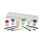 Mini Trilingual Paint Cups And Brushes, Art Count (pack Of 1), Assorted. Fixed Price $12.14.