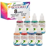8 Secondary Colors Airbrush Face & Body Art Paint Kit Water-based Custom Tattoo. Fixed Price $39.99.
