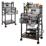 Ophir 5 Tiers Cart, Metal Paint Storage W/ 2 Holders. Fixed Price $99.98.