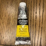 Winsor & Newton Artisan Water Mixable Oil Colour Cadmium Yellow Pale Hue Opened. Fixed Price $10.00.