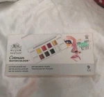 Cotman Watercolor Pocket Set 8 Godets + Pen. Portrait. Fixed Price $16.99.