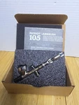 Badger Air-brush Co. Model 105 Patriot Fine Gravity Airbrush, Stainless #C1D. Fixed Price $105.00.