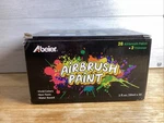 Abeier Airbrush Paint, 28 Colors X 1OZ 30ML With Thinner, Ready To Spray. Fixed Price $32.00.
