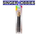 Testors TES281205 3 Piece Premium Flat Brush Set. Fixed Price $13.49.