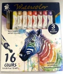 Professional Artists Set 16 Assorted Colours X12ML Watercolor Paint Tube Tbc. Fixed Price $16.67.