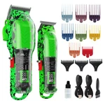 Tuanchuanrp Professional Hair Clippers For Men, Cordless Set, Green. Fixed Price $63.17.