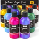 Nicpro Colors Iridescent Acrylic Paint, 8.45OZ / 250ML Large Bulk Metallic .... Fixed Price $45.39.