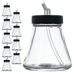 10PK Airbrush 2.7OZ Glass Jar Bottles 30 Angle Adapter Lid Assembly Dual-action. Fixed Price $19.99.