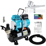 Gravity Master Airbrush Compressor With Tank Kit, Tip Sets 0.2, 0.3, 0.5MM. Fixed Price $169.99.