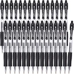 Aen Art Gel Pens, 30 Pack Black Fine Point, Retractable Ink Rollerba. Fixed Price $18.90.