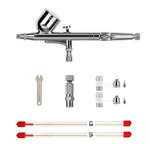 Hubest 0.2/0.3/0.5MM Dual-action Gravity Feed Airbrush Gun Painting Kit. Fixed Price $31.44.