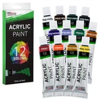 U.s. Art Supply Professional 12 Color Count (pack 1), Acrylic Paint Set. Fixed Price $17.99.