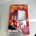 Air-mazing Blo Pens Valentines Kit Vintage Cards Stencils Envelopes Seals. Fixed Price $10.95.