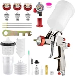 Rrj Lvlp Air Spray Gun R500 Premium Kit 1.3/1.5/1.7MM Nozzle 600ML Plastic Cup. Fixed Price $88.49.