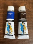 Daler Rowney Acrylic Paint Large 2.5OZ Two Burnt Umber & Ultramarine System 3. Fixed Price $13.99.