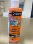 Decoart Crafter's Acrylic All-purpose Paint 8OZ-PURE Pumpkin. Fixed Price $7.00.
