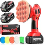 Avhrit 6" Cordless Buffer Polisher Kit 6000RPM Fr Car Detailing Waxing 2XBATTERY. Fixed Price $52.49.