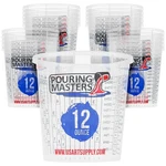 20 Pouring Masters 12 Ounce (350ML) Graduated Plastic Paint Mixing Cups, Measure. Fixed Price $14.99.