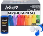 Artkey Acrylic Set - 24 Colors OZ/59 Ml Professional Arti. Fixed Price $34.99.