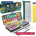 Artecho Watercolor Paint Set 100 Colors With Metallic Portable Box, Kit. Fixed Price $30.74.