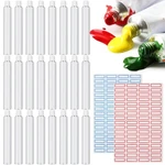 24 Pcs 20 Ml Empty Aluminum Paint Tubes With Self Adhesive Label Sheets. Fixed Price $23.56.