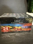 Caliart Acrylic Paint Set 24 Colors 2OZ (59ML) New Sealed Non-toxic Semi Matte. Fixed Price $25.00.
