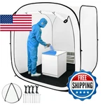 Cootentler 6X6X6FT Pop Up Spray Paint Booth W/ Black Floor & Mesh Door. Fixed Price $109.96.