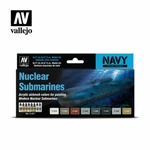 Vallejo VAL71611 Nuclear Submarines Paint Set New. Fixed Price $21.76.