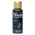 Decoart Dazzling Metallics 2-OUNCE Black Pearl Acrylic Paint. Fixed Price $15.00.