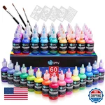 Upgrey Fabric Set, 60(60ML Each) Permanent Soft Textile Paints, No. Fixed Price $87.28.