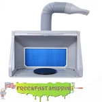 Airbrush Spray Booth Set With 3 Led Lights, Turntable And Extension Hose. Fixed Price $185.99.