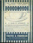 Thayer & Chandler Artists China Catalog #99 1921. Fixed Price $16.99.