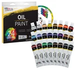 24 Oil Paint Set 12ML Tubes With Vibrant Colors For Artists Of All Le.... Fixed Price $22.93.