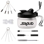 Sagud 19 Piece Airbrush Cleaning Kit, Glass Pot With Holder.... Fixed Price $19.48.