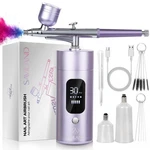 Saviland Airbrush Kit For Nails: 30 Psi Lcd Display With Compressor. Fixed Price $78.00.