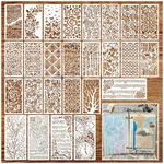 Stencils For Crafts Reusable Texture Branches Background Vintage Laye.... Fixed Price $23.84.