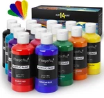 Acrylic Paint Set, 14 Vibrant Colors (280ML / 9.47OZ Each), Large Bulk. Fixed Price $52.99.