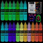 Glow The Dark Paint 18 Colors, 11 Ml / 0.37 Oz Acrylic For Decoration,. Fixed Price $22.20.