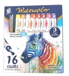 Tbc Watercolor 16 Pieces 0.4 Fl Oz Paint Tubes With 3 Free Brushes Set. Fixed Price $11.66.