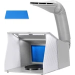 Airbrush Portable Hobby Paint Spray Booth Kit, Dual Fans, Lights, Filter Hose. Fixed Price $72.95.