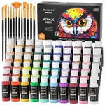 72 Pack Acrylic Paint Set, Shuttle Art 60 Colors Including Extr.... Fixed Price $74.74.