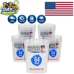 Box Of 12 Clear Plastic Mixing Cups - 64 Ounce, Solvent Resistant & Stackable. Fixed Price $34.99.