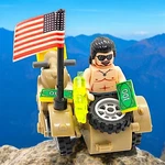 Kenny Powers Inspired Custom Kickass Usa Mini Figure Display Bike Cash Gun Case. Fixed Price $37.50.