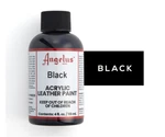 Angelus Brand Acrylic Leather Paint Waterproof Black - 4.OZ. Fixed Price $14.99.