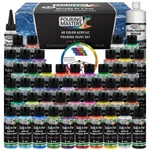 48 Color Ready To Acrylic Pouring Paint Set Pre-mixed High Flow 2OZ Bottles. Fixed Price $79.99.
