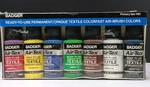 Nos Badger Air-tex Airbrush Textile 7 Primary Colors 1 Fl. Oz.. Fixed Price $20.99.