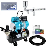 Master SB86 Fine Detail Side Feed Gravity Airbrush Set, Tank Compressor Kit. Fixed Price $159.99.
