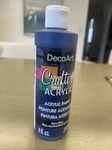 Decoart Crafter's Acrylic All-purpose Paint 8OZ-NAVY Blue. Fixed Price $7.00.