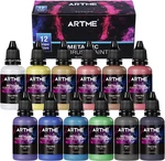 Airbrush Paint, 12 Metallic Colors Set Opaque & Water Based. Fixed Price $29.99.