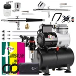 Ophir 2 Dual Action Airbrush Kit Compressor W Splitter F Hobby Model Tattoo. Fixed Price $128.98.